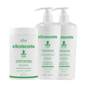KIT GINKGO BILOBA STRENGTHENING MASK 1KG + CONDITIONER 1L + SHAMPOO 1L