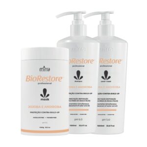 KIT JOJOBA & ANDIROBA SHAMPOO 1L + MASK 1KG + CONDITIONER 1L